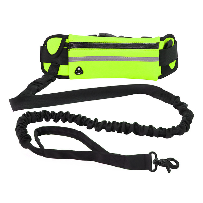 Hands-Free Dog Leash Belt with Bungee, Phone Pocket and Bottle Holder - Image 3